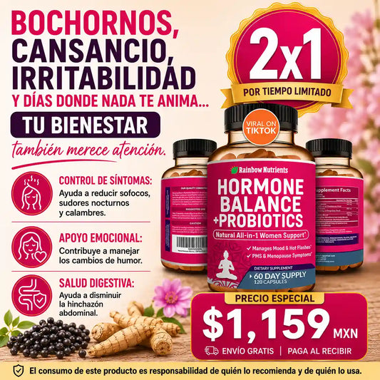 Hormone Balance + Probiotics - Equilibrio Hormonal y Digestivo