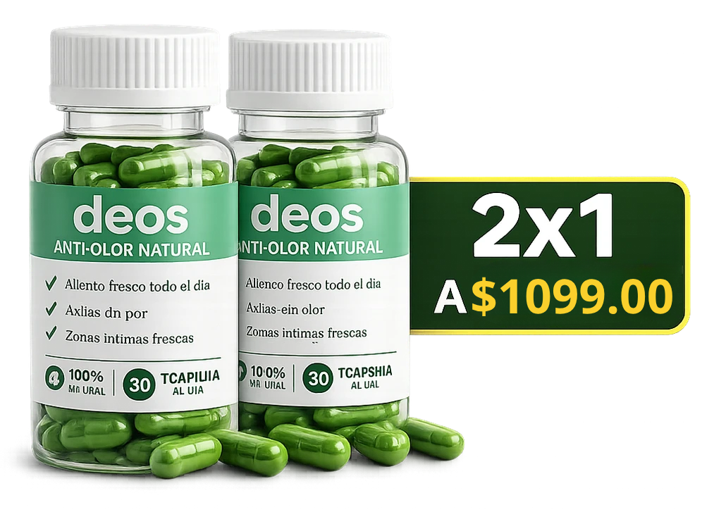 Cápsulas Desodorantes Naturales - Neutraliza el Olor Corporal