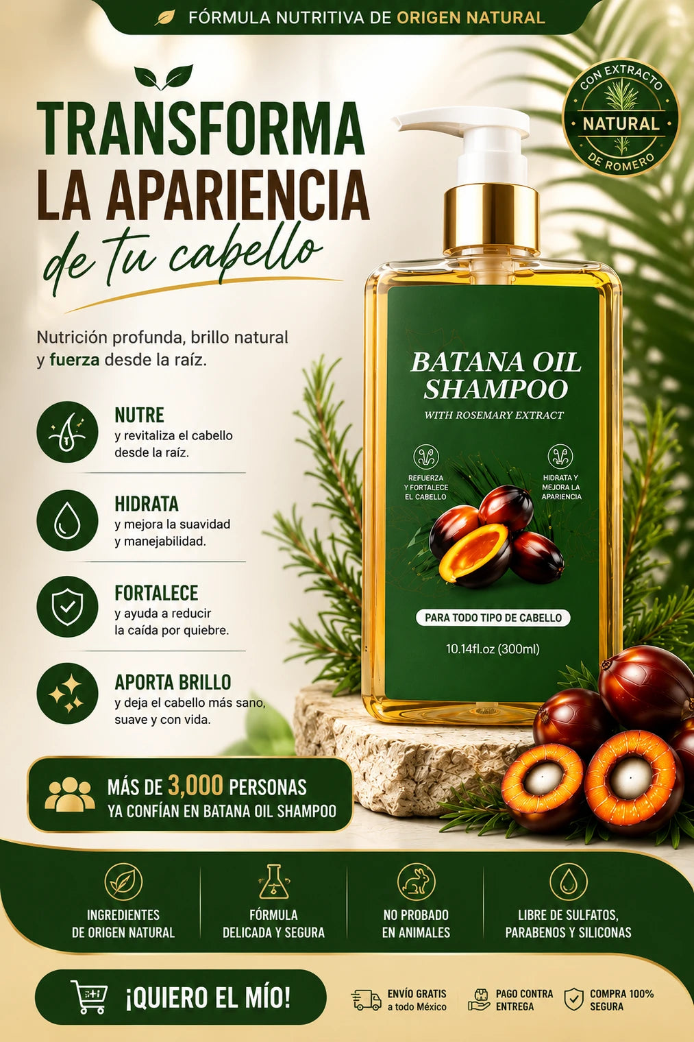 BatanaPure Cabello Más Fuerte y Brillant - Imagen 1
