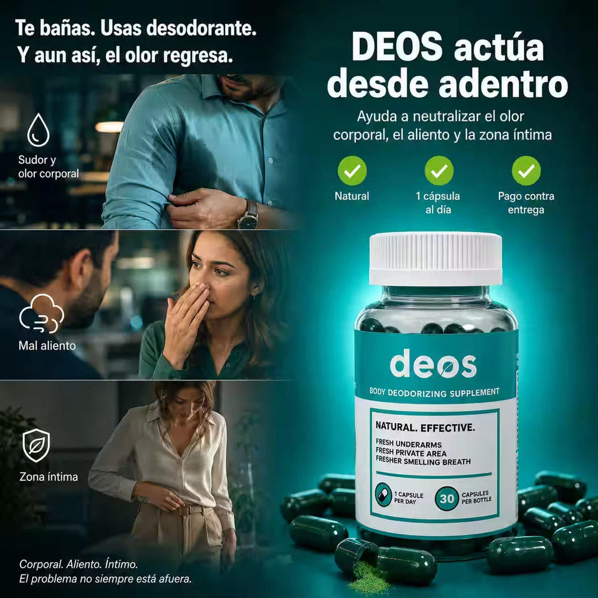 DEOS - Controla el Mal Olor Corporal Naturalmente - Imagen 2