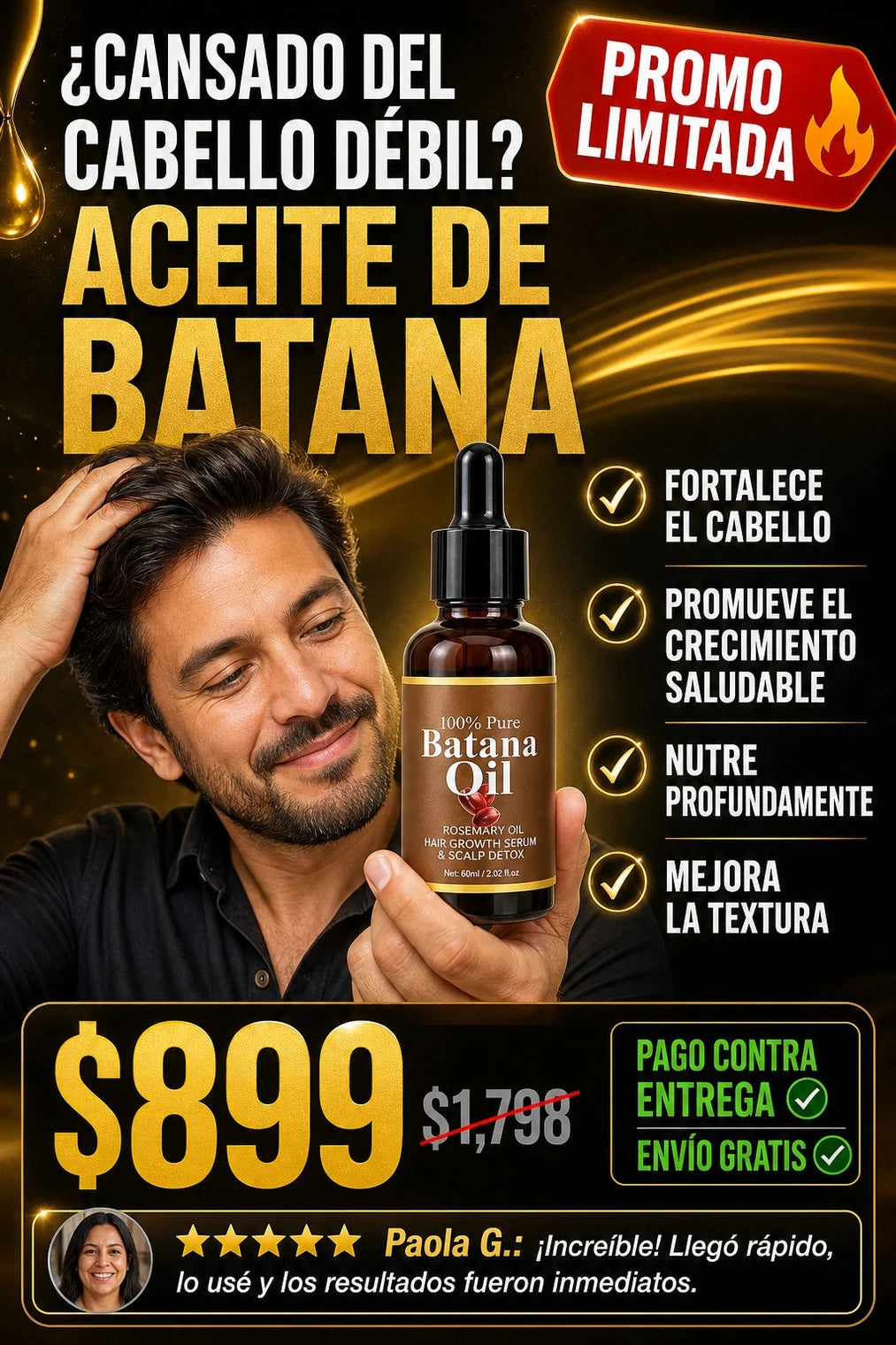 Aceite de Batana Puro - Repara y Fortalece tu Cabello - Imagen 3