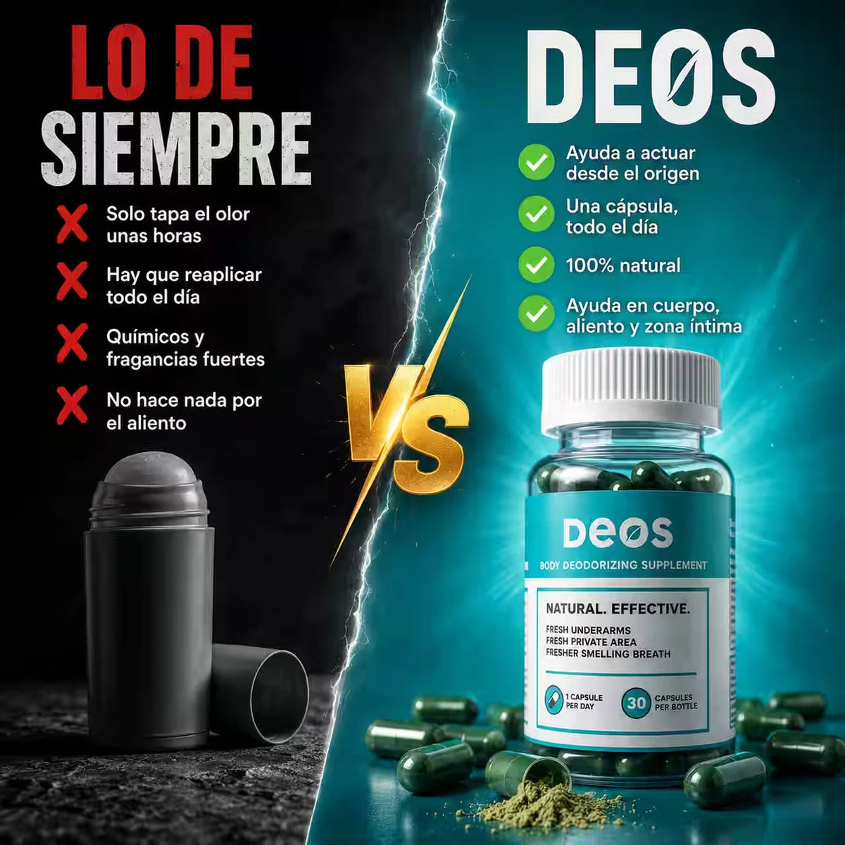 DEOS - Controla el Mal Olor Corporal Naturalmente - Imagen 3