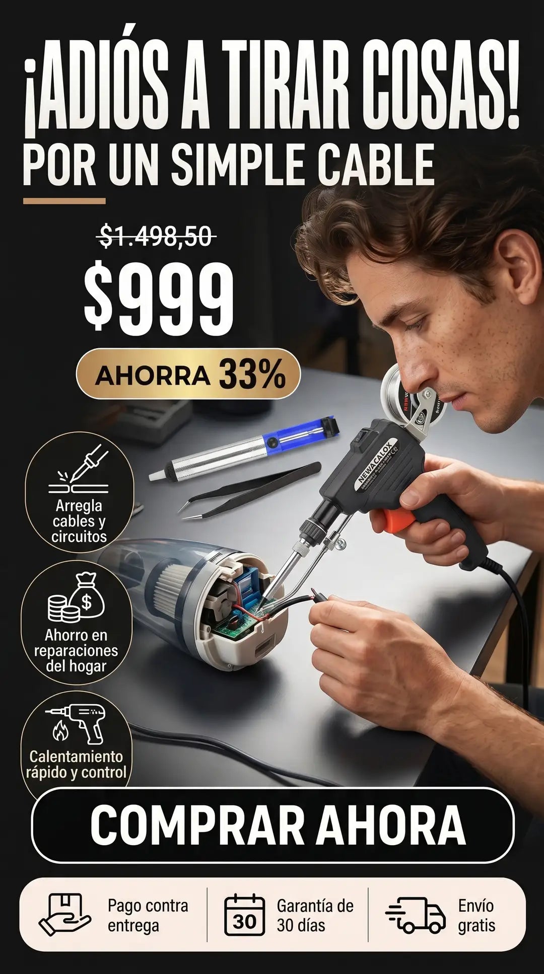 Herramienta de Soldadura Portátil - Soldadura Fácil y Precisa